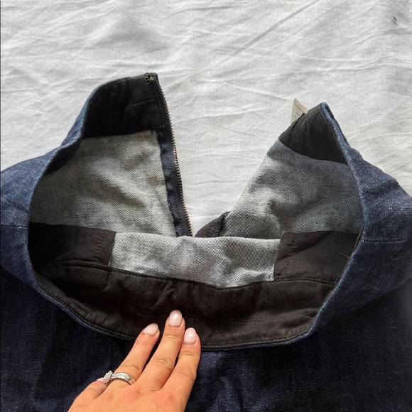 J Crew Stretch Classic Blue Denim Skirt - Picture 9 of 9